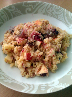 A picture of Vickys Tropical Breakfast Couscous, GF DF EF SF NF.