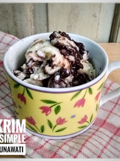 Foto resep Es Krim Oreo Simple