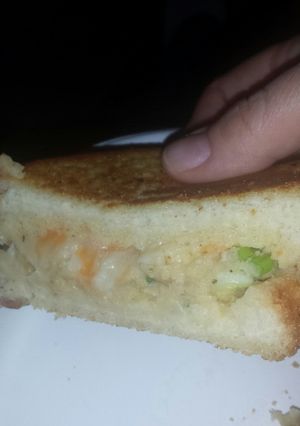 A picture of Chickpea grilled cheese.