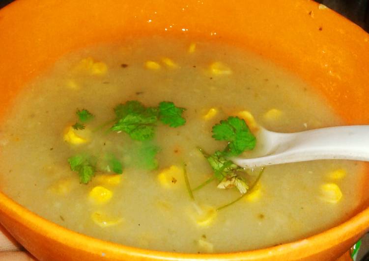 Sweet corn soup