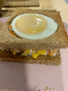 Una foto de Sándwich de cangrejo y maíz con Thermomix