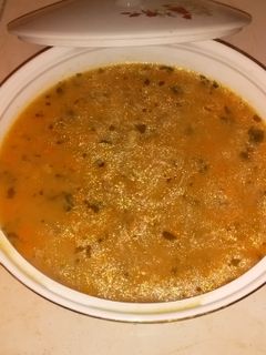 عکسی از دستور سوپ جو