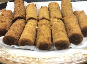 صورة لوصفة لفايف النقانق المقرمشه بالخبز 😋اللبناني ولا ارووووووع