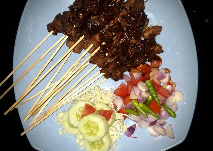 Ternyata begini loh! Resep memasak Sate daging sajian Idul Fitri  gurih