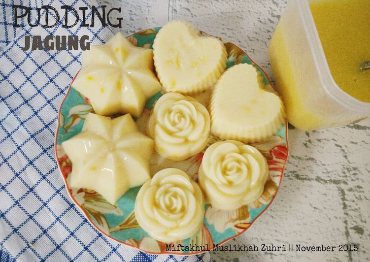 Bahan Membuat Pudding Jagung with Vla Jagung yang enak
