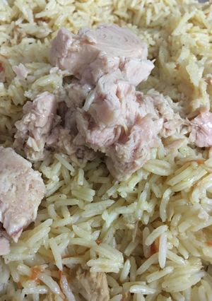 صورة لوصفة كبسة التونه (رز بتونه)