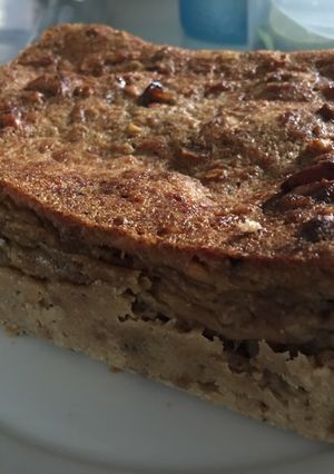 Una foto de Budín de pan con dátil, nuez, pepita y Almendra