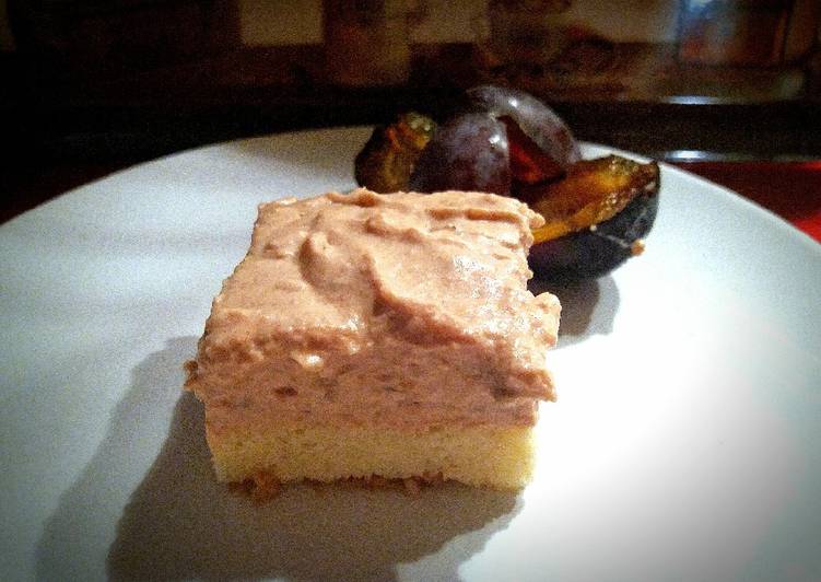 Gyümölcshabos szelet