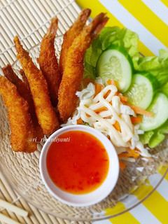 Foto resep 227. Ebi Furai with Salad/Udang Goreng Tepung