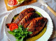 Gambar ikan kakap merah bakar