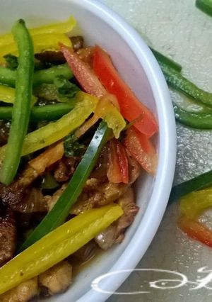 A picture of Thai Style Pork With Black Pepper.