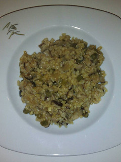 Una foto de Risotto con shiitake