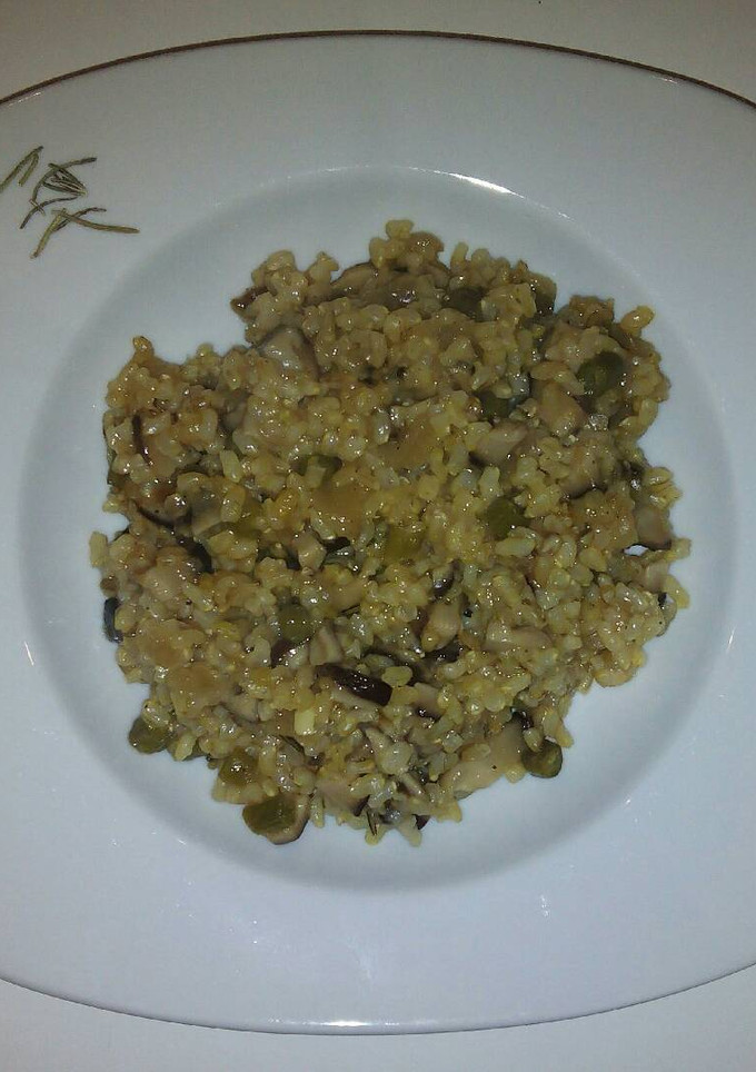 Una foto de Risotto con shiitake