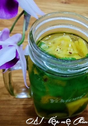 Hình của món Detox dứa tắc.