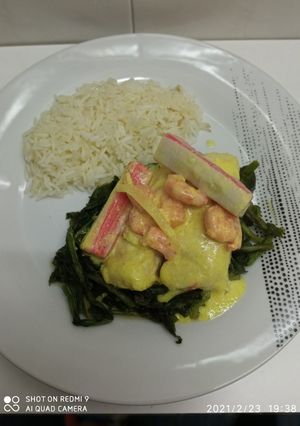Foto de Miminhos de Pescada em cama de Grelos