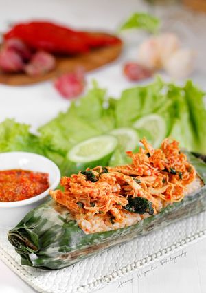Foto resep Nasi Bakar Ayam Suwir