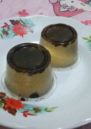 Foto resep Puding vanila oreo