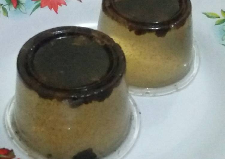 Puding vanila oreo