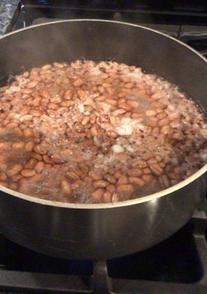 A picture of Pinto Beans With Bacon.