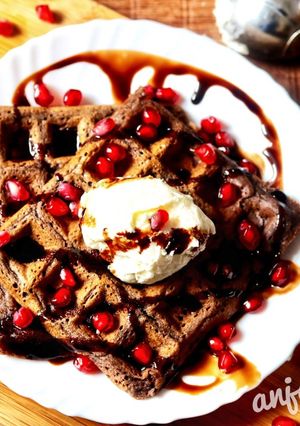 A picture of Chocolate waffles.