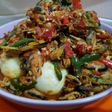 Tumis telor kerang cabe merah ijo