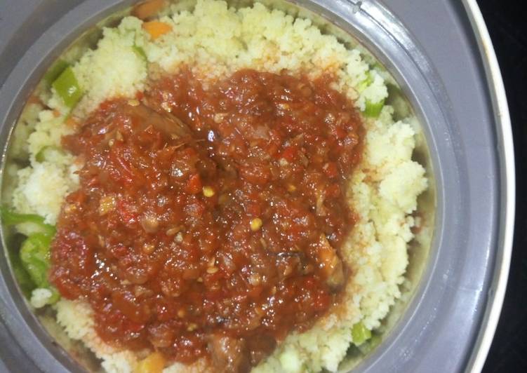 Recipe of Quick Couscous with veggies and simple stew