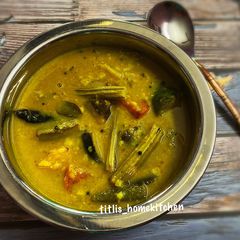 A picture of Sambhar Dal.