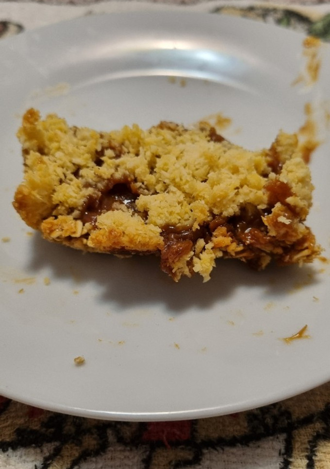 Una foto de Torta de coco y avena