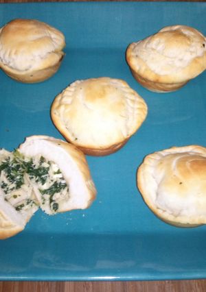A picture of Stuffed biscuit pies.