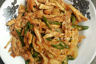 Resep Ayam Suwir Bumbu Kecap Pedas Manis Anti Gagal