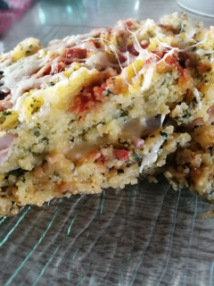 Una foto de Polenta rellena liviana