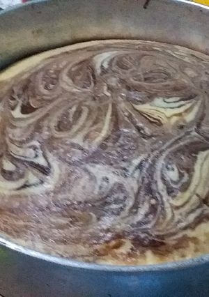 Una foto de Torta marmolada de chocolate