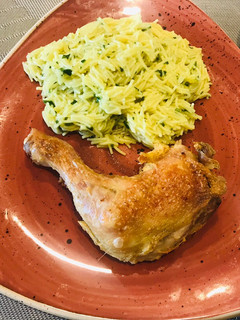 Una foto de Pollo asado al jengibre