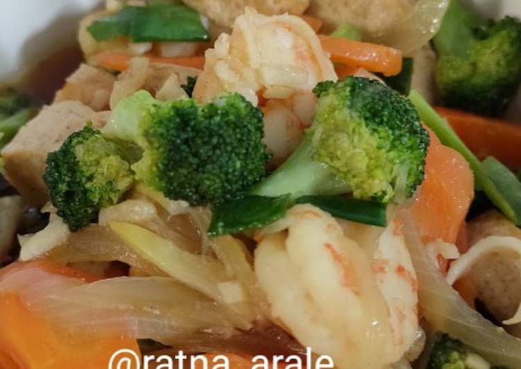 Resep Tumis brokoli udang saus tiram yang Sempurna