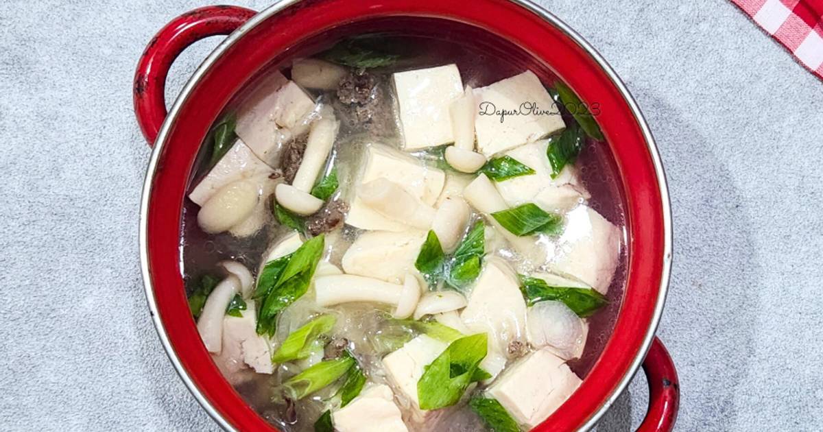 Resep Sup Tahu Jamur Shimeji oleh Dapur Olive Cookpad