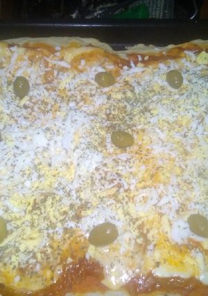 Una foto de Pizza casera