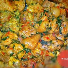 A picture of Peppered goat meat (ASUN) Igbo version😁.