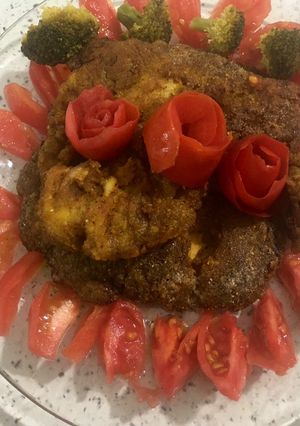 عکسی از دستور شنيسل مرغ
