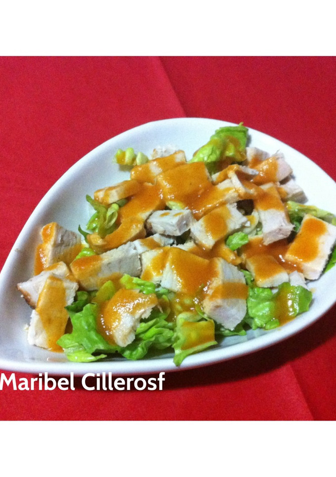 Una foto de Ensalada de carne asada