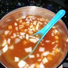 Tomato soup A picture of Tomato soup.