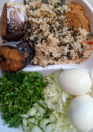 Dambun shinkafa ainihin hoton girkin