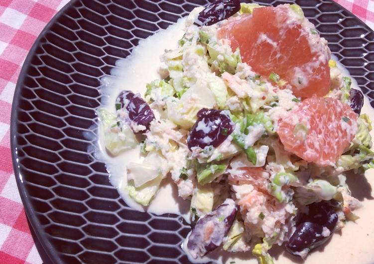 Recette De Salade crabe pamplemousse