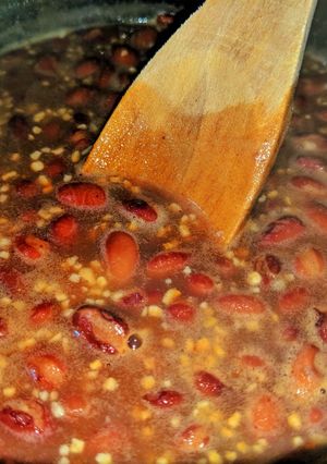 A picture of Mexican Savoury Black Beans.