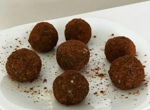 Una foto de Protein balls with cinnamonBolitas de proteína con canela