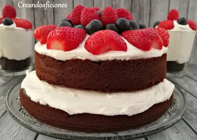 Naked Cake De Chocolate Y Frutos Rojos Receta De Creandoaficiones My Xxx Hot Girl