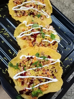 A picture of Masala papad.