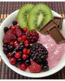 Smothie Bowl with Strawberries and Yoghurt 🍇🍓