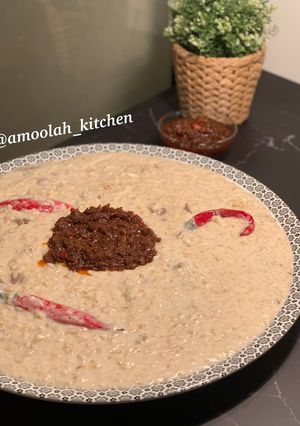 صورة لوصفة الجريش باللحم