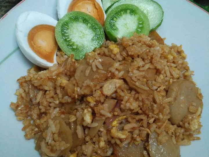 Resep Nasi Goreng Bakso saus Tiram yang Lezat Sekali