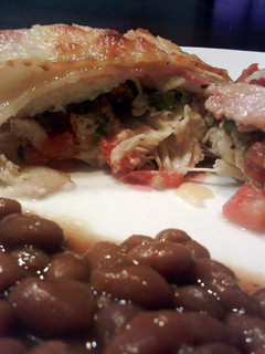 A picture of Stuffed Bacon Wrapped Chicken.